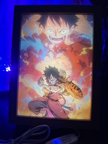 One Piece Luffy LED Painting Anime Light