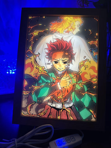 Demon Slayer LED Painting Anime Light