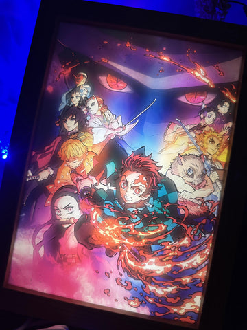 Demon Slayer ATanjiro LED Painting Anime Light All