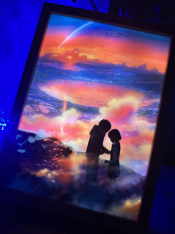 Your Name 4 LED Painting Anime Light Artwork Night Light