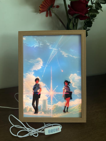 Your Name 2 LED Painting Anime Light Artwork Night Light