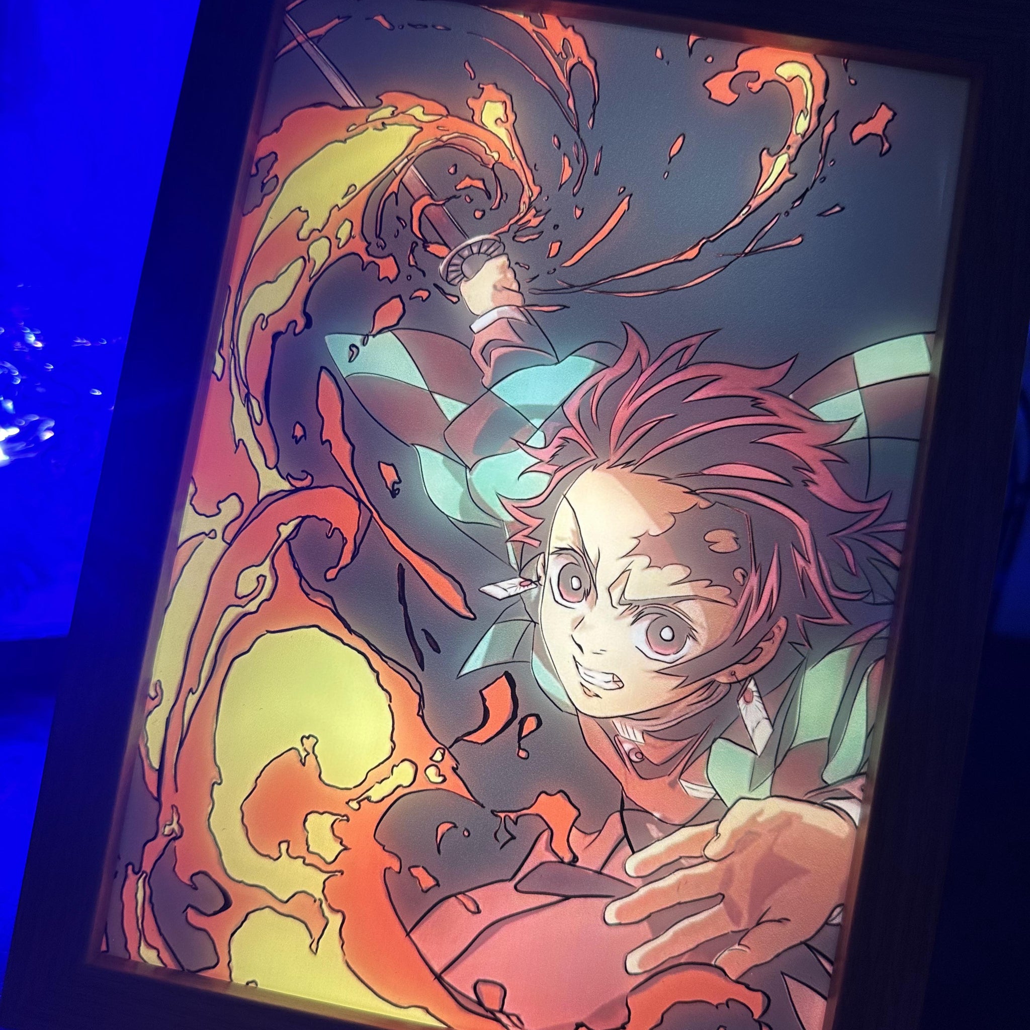 Demon Slayer Tanjiro LED  Painting Anime Light