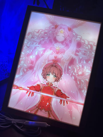 Cardcaptor Sakura LED  Painting Anime Light  Artwork Night Light