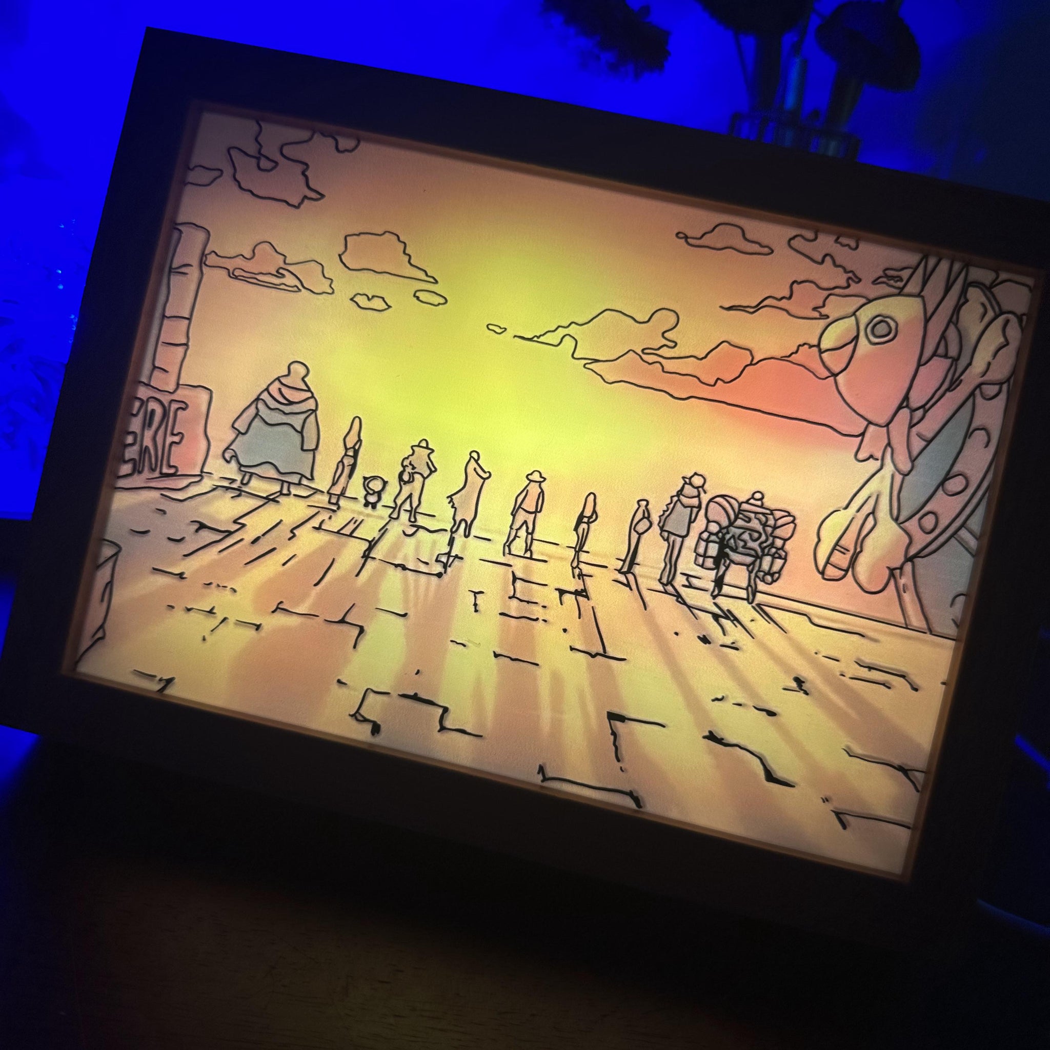 One Piece LED  Painting Anime Light