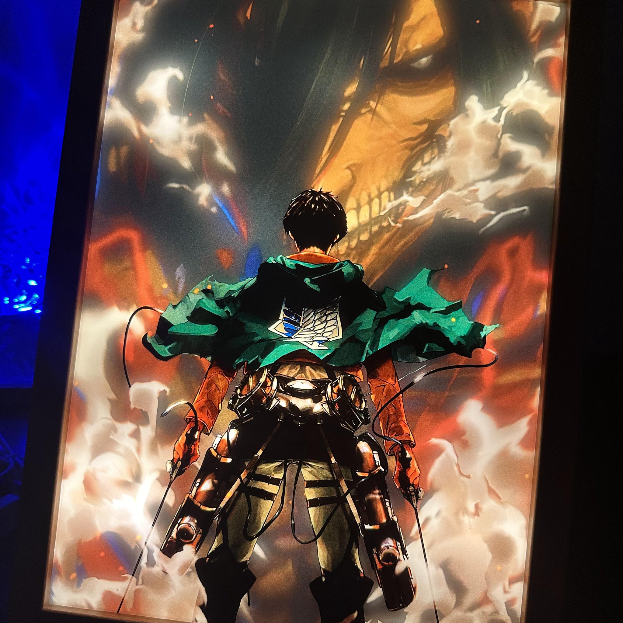 Eren Yeager Titan LED Painting Anime Light