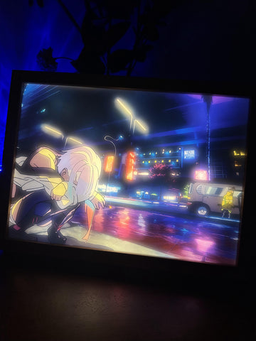 Cyberpunk Edgerunners  LED Painting Light Anime Artwork Night Light