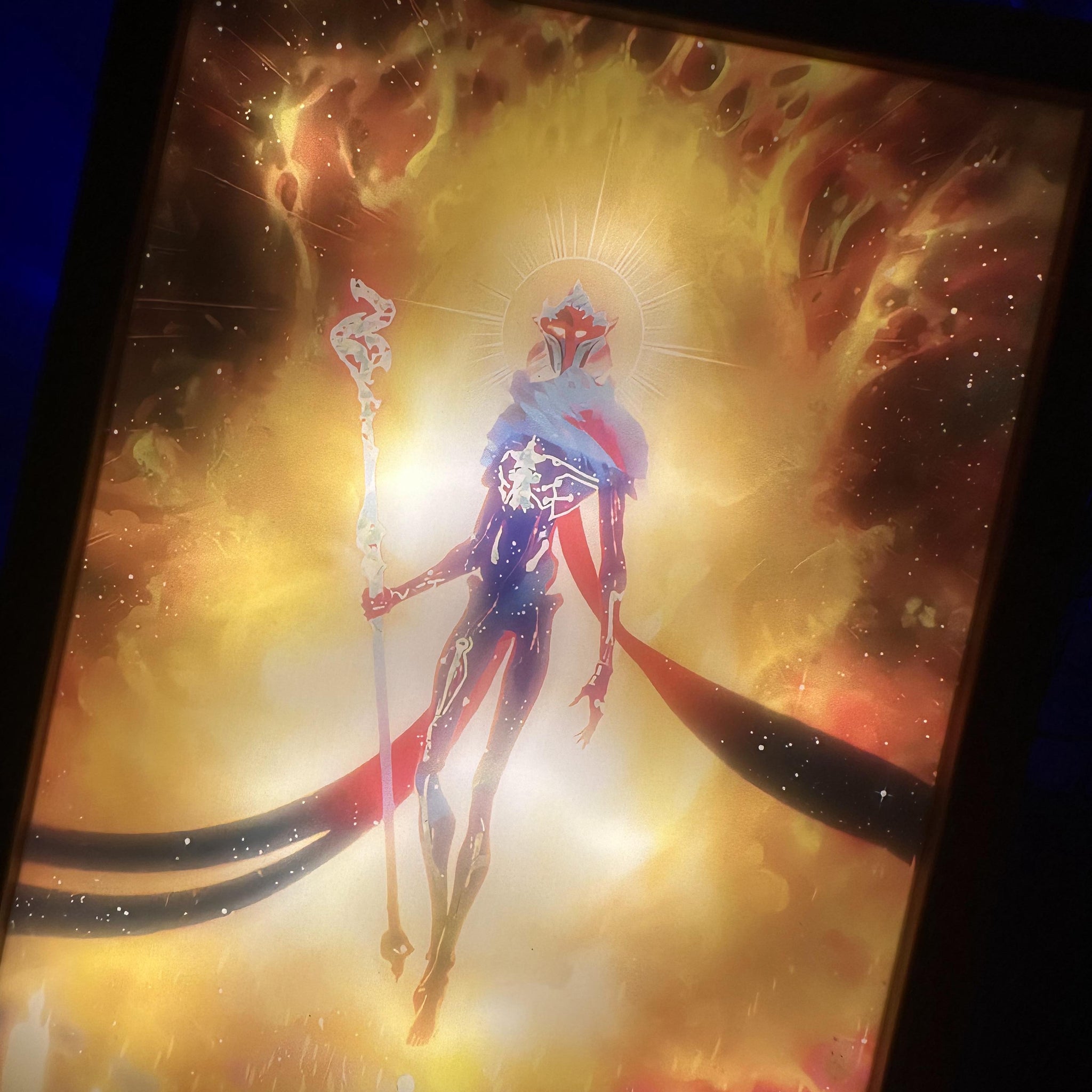 Arcane -viktor1 LED Painting Anime light  Artwork Night Light