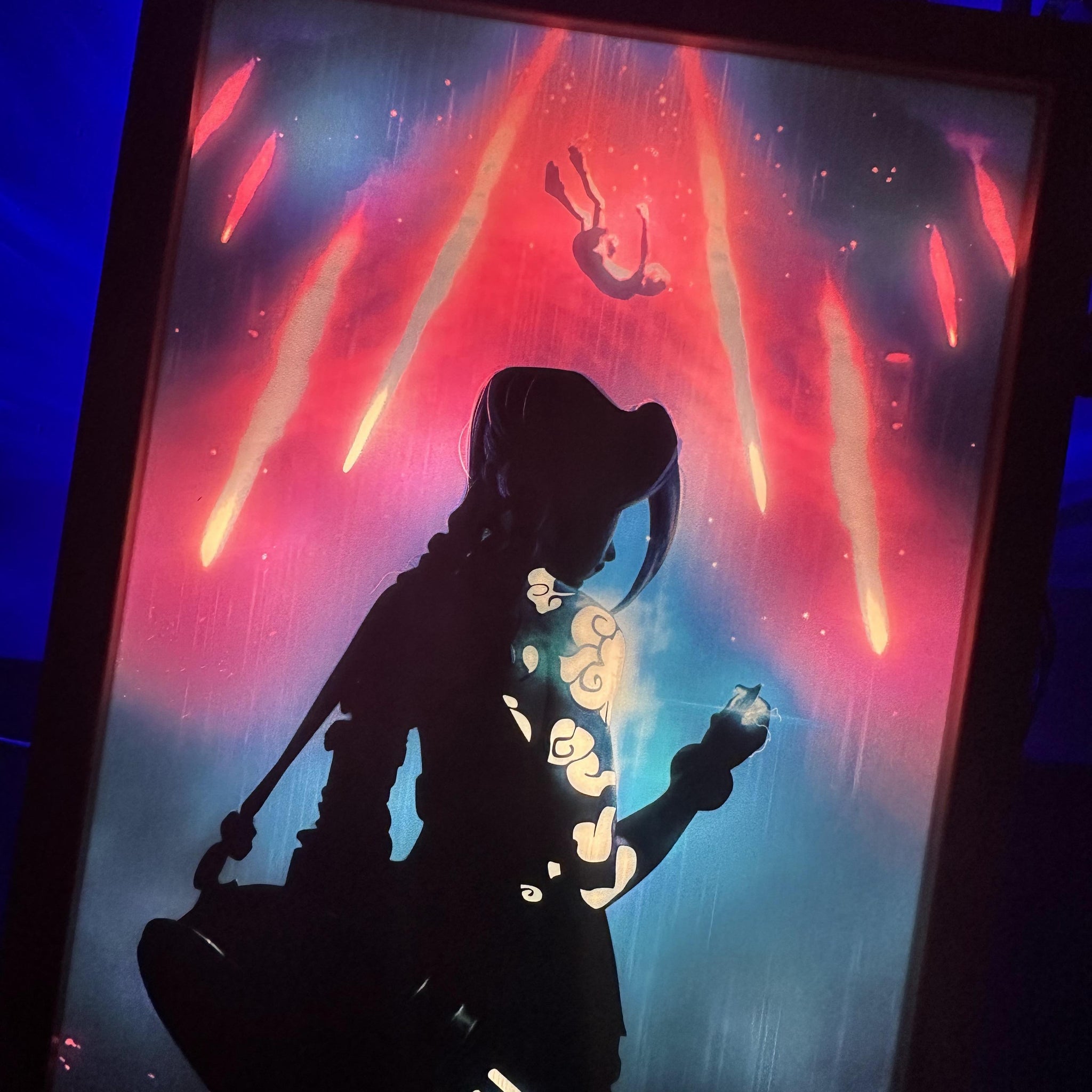 Arcane -JINX 2  LED Painting Anime light  Artwork Night Light