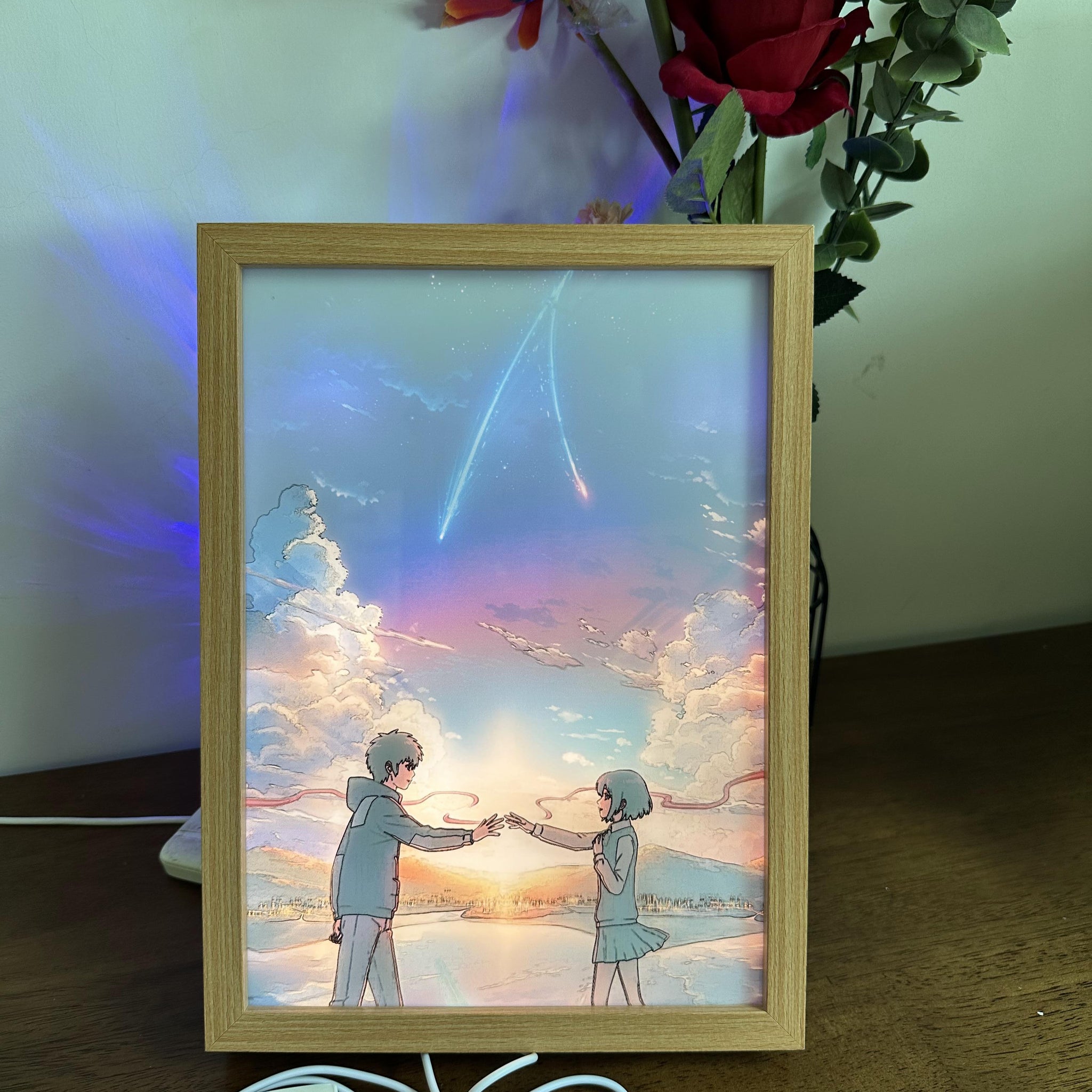 Your Name 3 LED  Painting Anime Light  Artwork Night Light