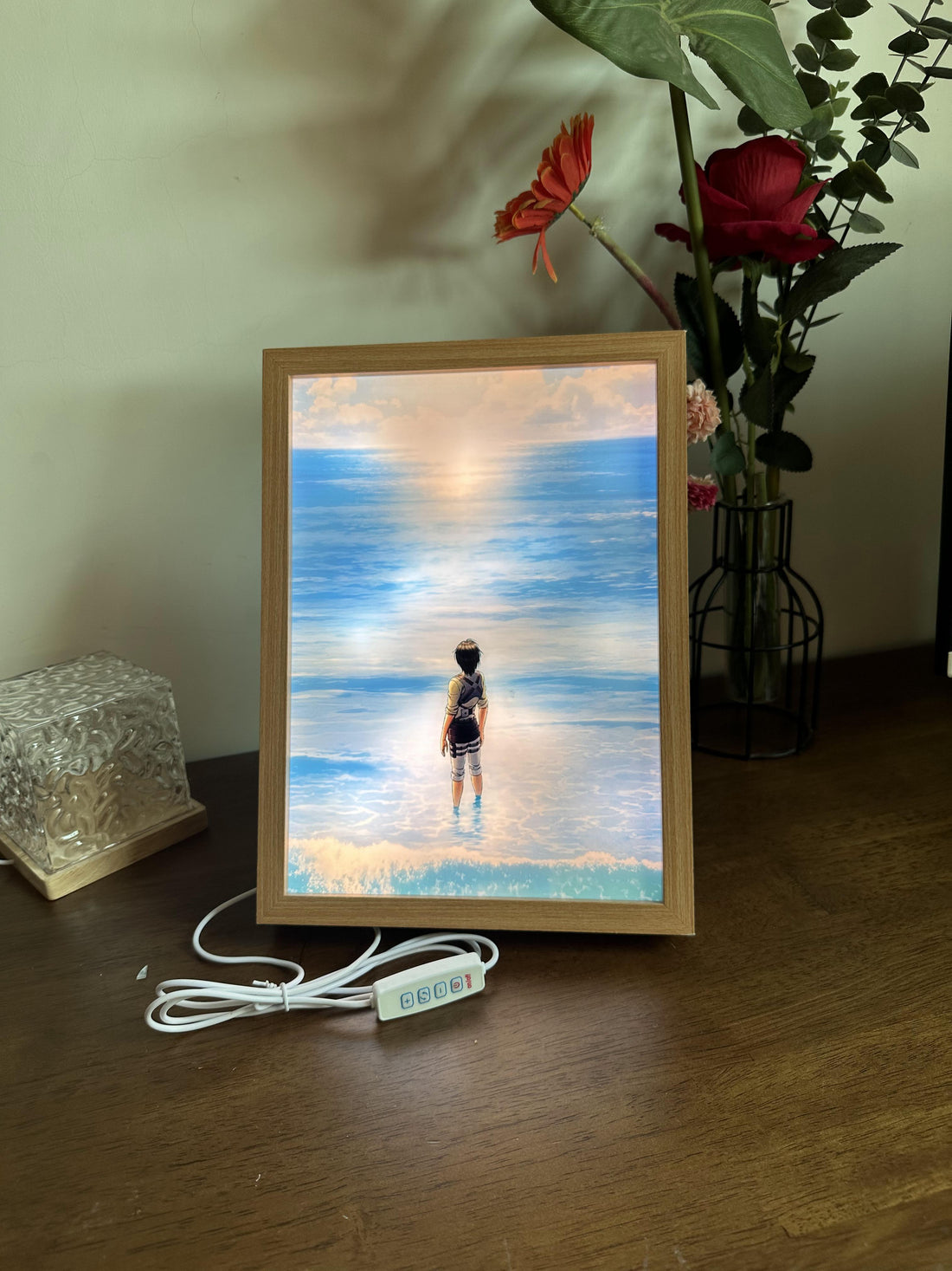 Attack on Titan  Beach Scene  LED Painting Anime light  Artwork Night Light