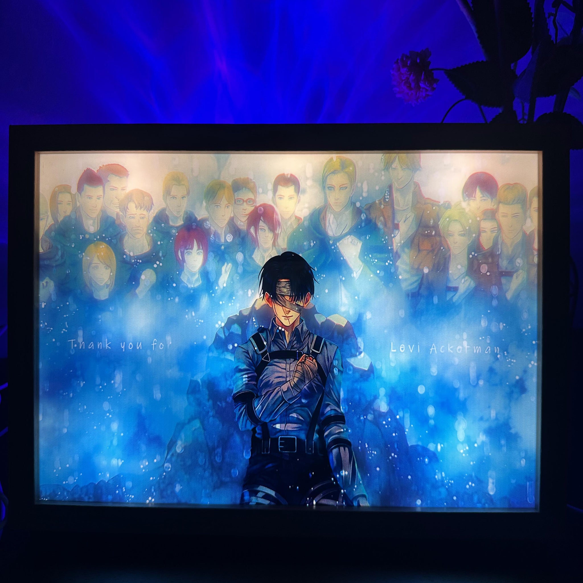 Attack on Titan Captain Levi LED Painting Anime Light